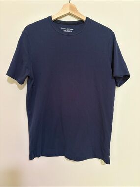 ♻️Banana Republic Men's Luxe Touch Performance Tee Navy blue
